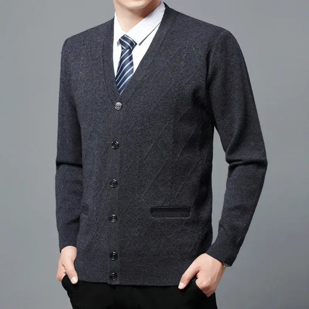 Men's smart executive cardigan