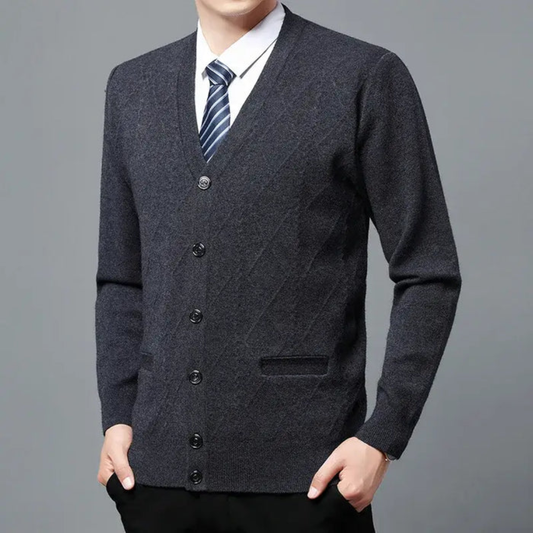 Men's smart executive cardigan