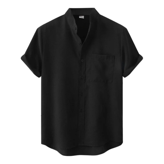 Elegant casual plain men's shirt – comfort and style