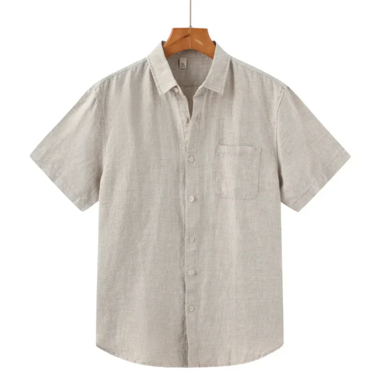 Men's short sleeve linen shirt