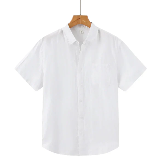 Men's short sleeve linen shirt